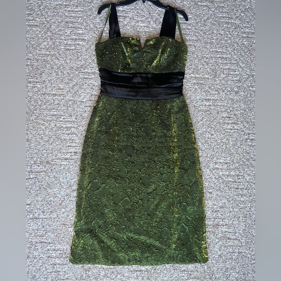 La Chateau Grren and Black Dress - Picture 3 of 14